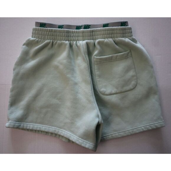 Melody Ehsani Women Sz S Sage Green Core Fleece Double Waistband Sweat Short - Picture 2 of 11